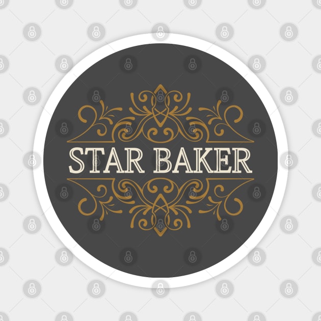 Star baker. Great gift for  baking lover. Magnet by lakokakr